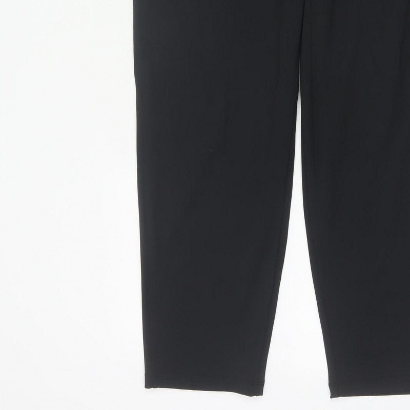 Powercut Women’s Black M Tapered Stretch Jogger Trousers Pockets