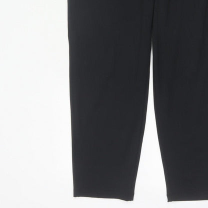 Powercut Women’s Black M Tapered Stretch Jogger Trousers Pockets