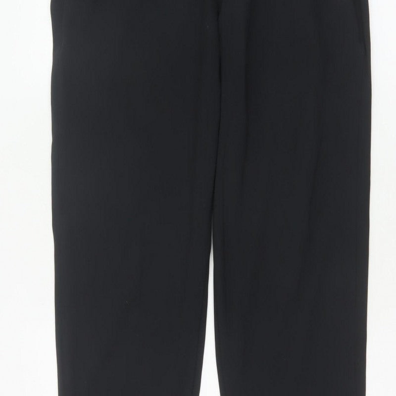 Powercut Women’s Black M Tapered Stretch Jogger Trousers Pockets