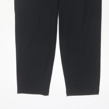 Powercut Women’s Black M Tapered Stretch Jogger Trousers Pockets