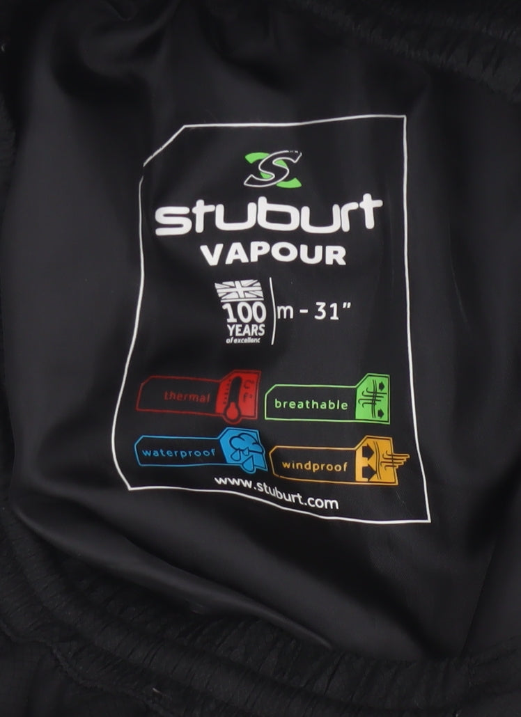 Stuburt Men Black M 31L Vapour Waterproof Thermal Rain Trousers