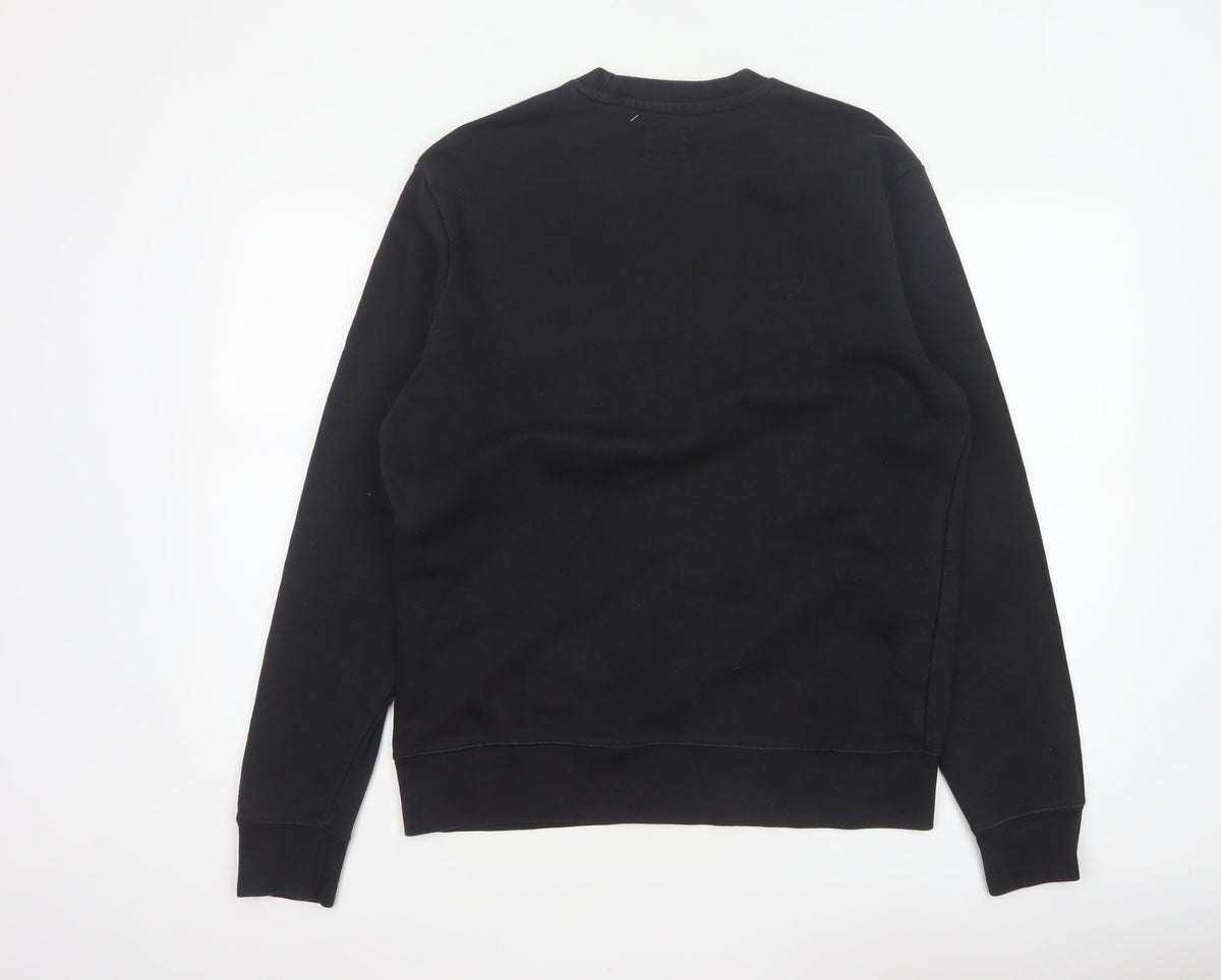 Champion Elite Men’s Black M Embroidered Logo Crew Neck Sweatshirt
