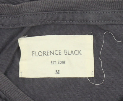 Florence Black Men’s Grey M Long Sleeve Logo Stretch T-Shirt