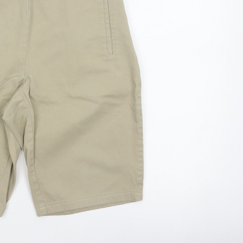 Gap Women’s Beige UK 8 Regular 100% Cotton Bermuda Chino Shorts