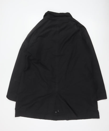 Regatta Women’s Black UK 18 Long Waterproof Hooded Rain Coat