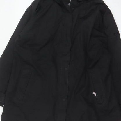 Regatta Women’s Black UK 18 Long Waterproof Hooded Rain Coat