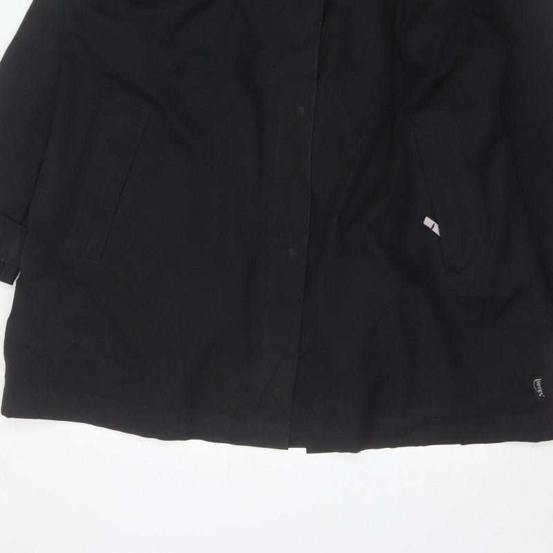 Regatta Women’s Black UK 18 Long Waterproof Hooded Rain Coat