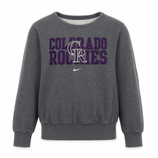 Nike Women’s Grey L Colorado Rockies MLB Graphic Crew Neck Sweatshirt