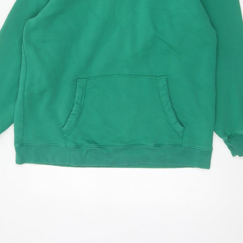 Social Tourist Teens Green S Pullover Hoodie Embroidered Logo