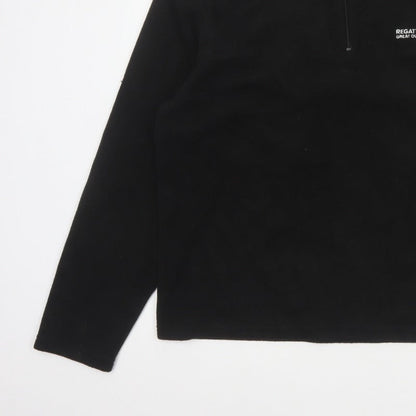 Regatta Men's Black XL 1/4 Zip Fleece Sweatshirt Outdoor