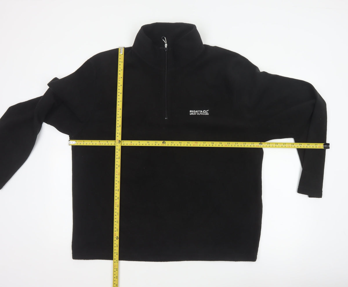 Regatta Men's Black XL 1/4 Zip Fleece Sweatshirt Outdoor