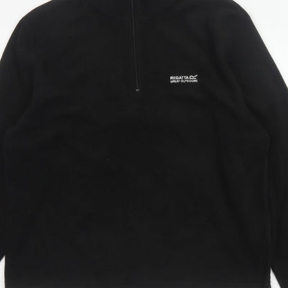Regatta Men's Black XL 1/4 Zip Fleece Sweatshirt Outdoor