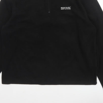 Regatta Men's Black XL 1/4 Zip Fleece Sweatshirt Outdoor