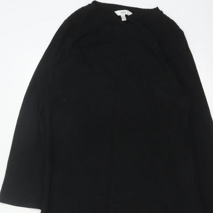 Marks and Spencer Women Black UK 14 Long Sleeve Stretch Maxi Dress