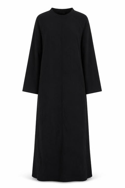 Marks and Spencer Women Black UK 14 Long Sleeve Stretch Maxi Dress