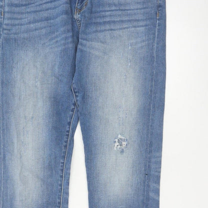 every.day.counts Men's Blue 29 Straight Distressed Stretch Jeans