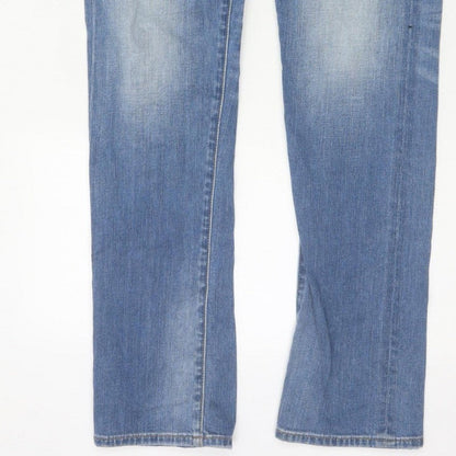 every.day.counts Men's Blue 29 Straight Distressed Stretch Jeans