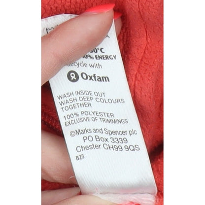 Marks & Spencer Women’s Red UK 20 Fleece Full Zip Basic Jacket