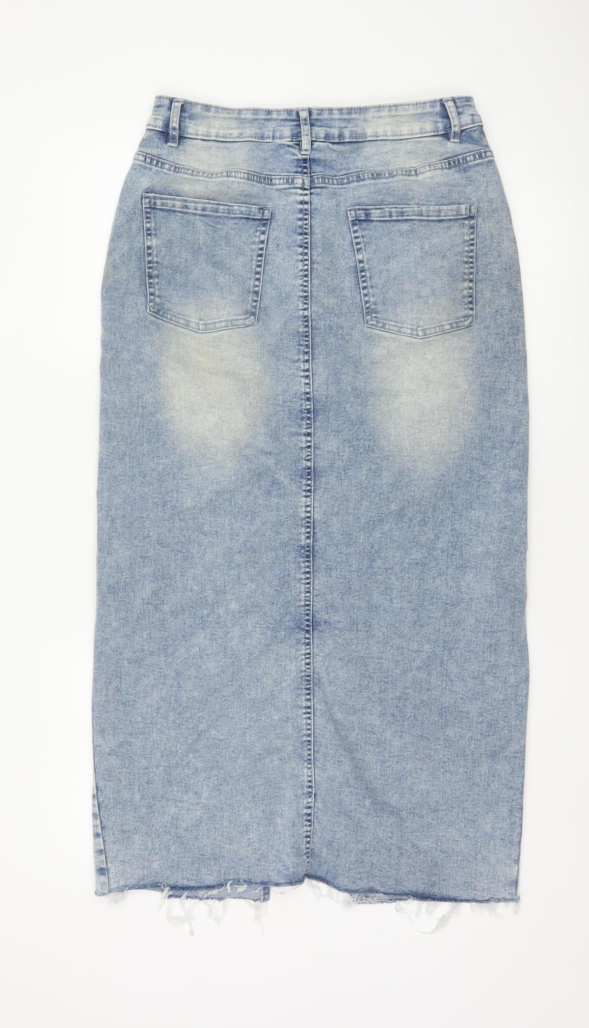 Beloved Woman Women Blue M Denim Straight Pencil Long Skirt