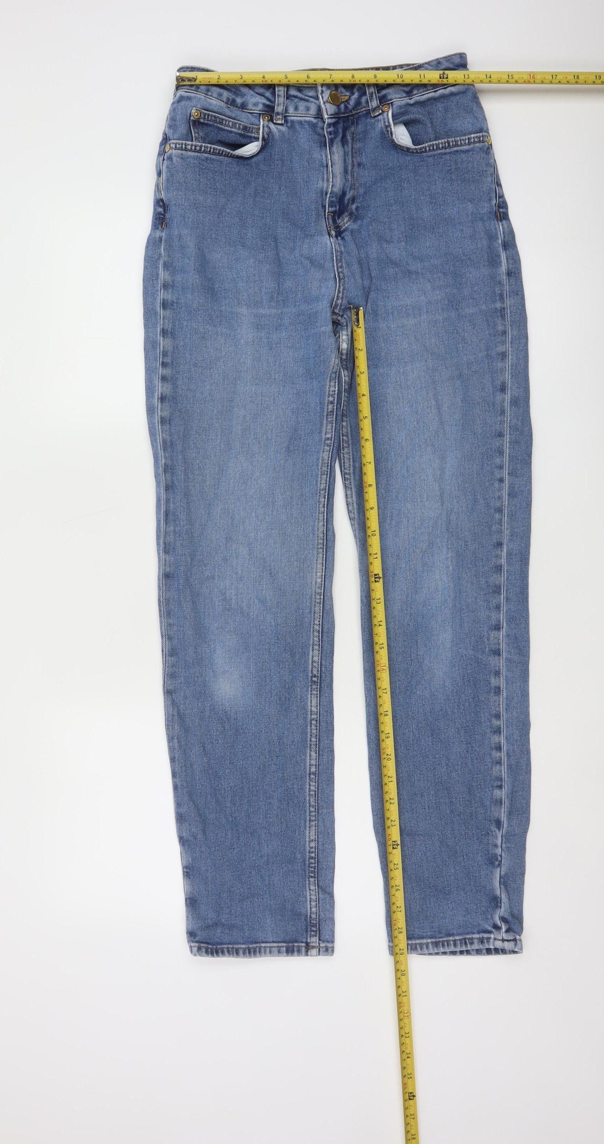 Mint Velvet Women’s Blue Size 10 Tall High Rise Straight Jeans