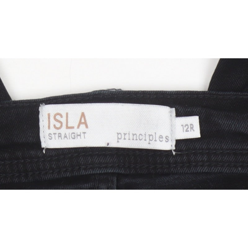 Principles Isla Straight Women’s Black Jeans UK 12 Regular Stretch