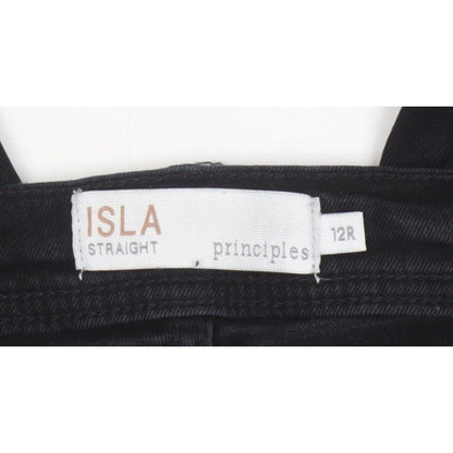 Principles Isla Straight Women’s Black Jeans UK 12 Regular Stretch