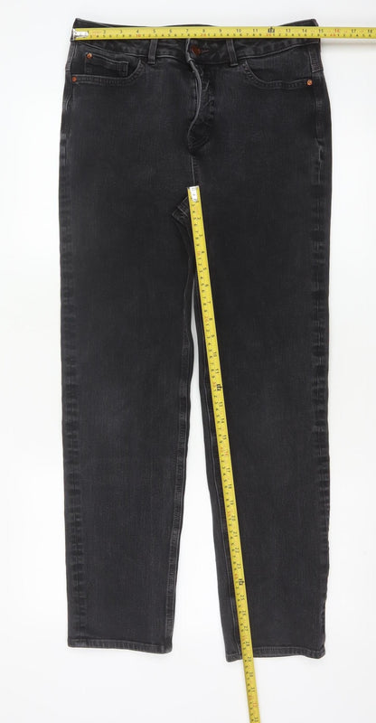 M&S Women’s Black UK 14 Regular Straight Stretch Magic Jeans