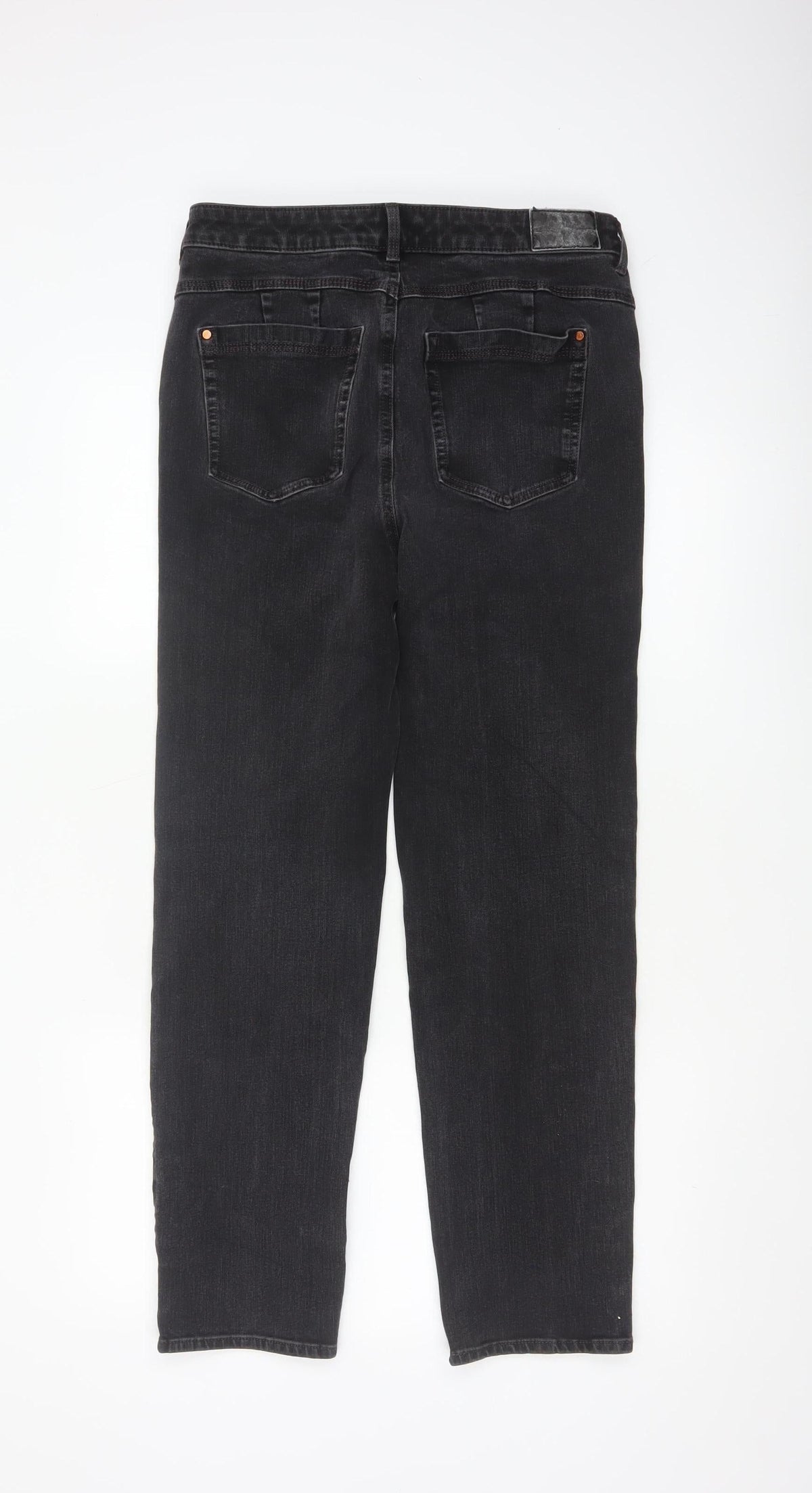 M&S Women’s Black UK 14 Regular Straight Stretch Magic Jeans
