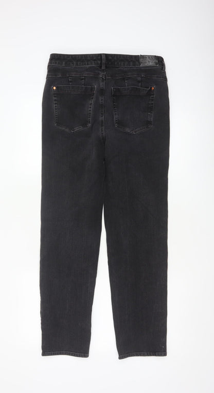 M&S Women’s Black UK 14 Regular Straight Stretch Magic Jeans