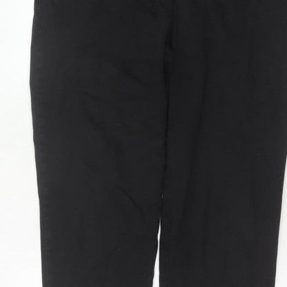 Jaeger Women’s Black Size 12 Straight Leg Sailor Button Trousers