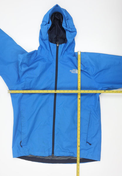 The North Face Men's Blue L DryVent Hooded Waterproof Windbreaker Jacket