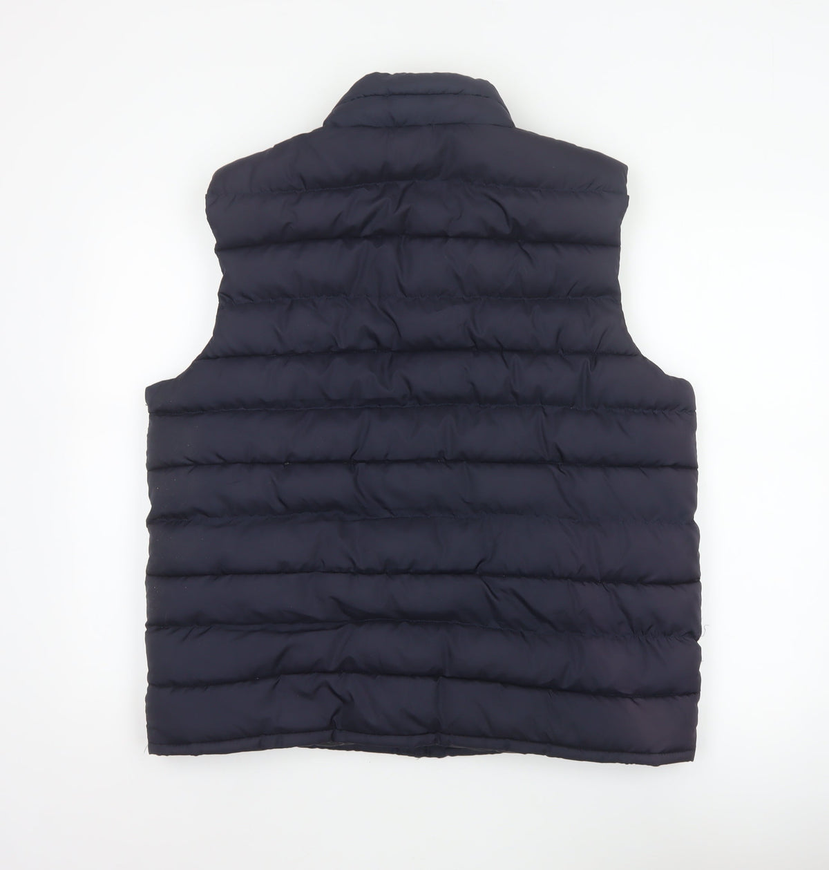 Old Navy Men’s Navy Blue L Puffer Gilet Bodywarmer Zip Padded