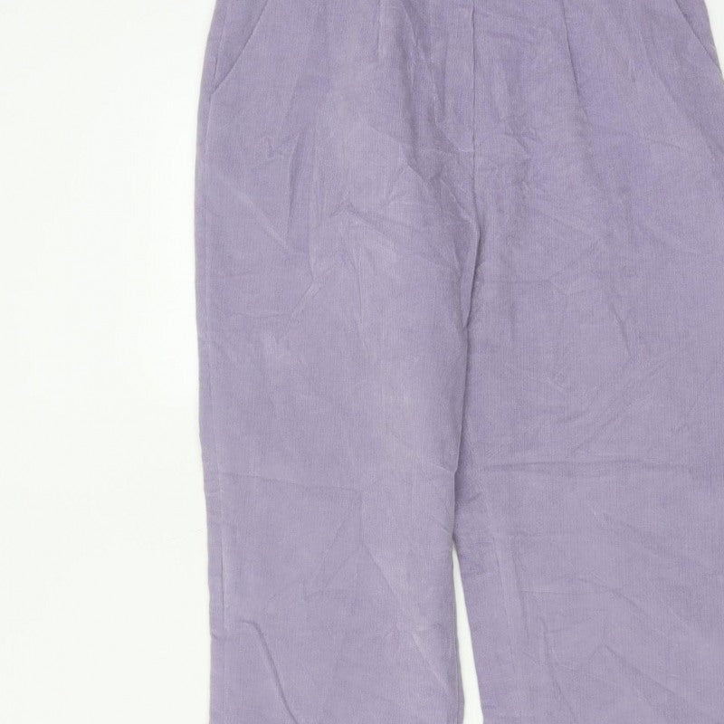 Cotswold Collections Women’s Purple Size 10 Corduroy Straight Trousers