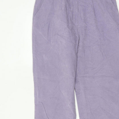 Cotswold Collections Women’s Purple Size 10 Corduroy Straight Trousers