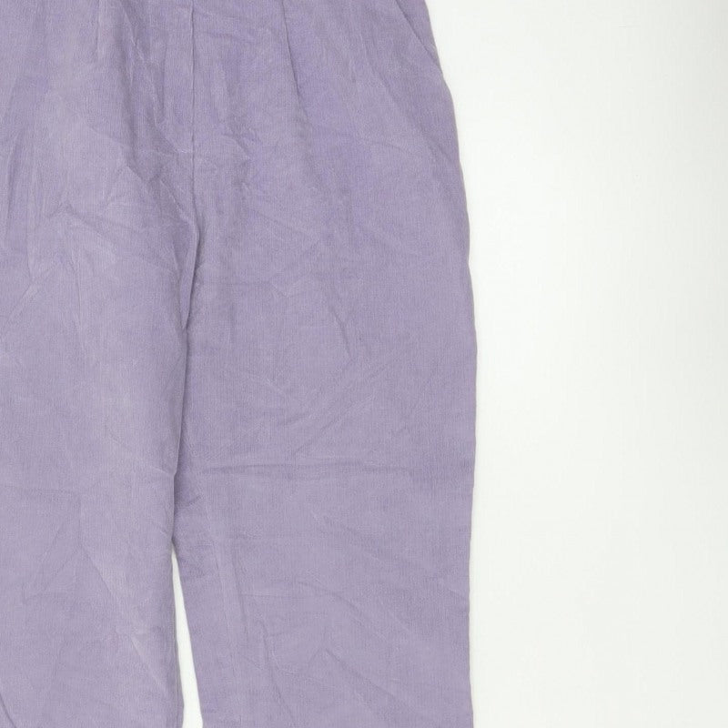 Cotswold Collections Women’s Purple Size 10 Corduroy Straight Trousers