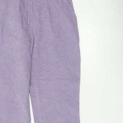 Cotswold Collections Women’s Purple Size 10 Corduroy Straight Trousers