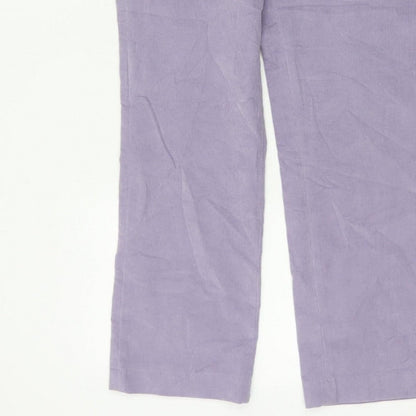 Cotswold Collections Women’s Purple Size 10 Corduroy Straight Trousers