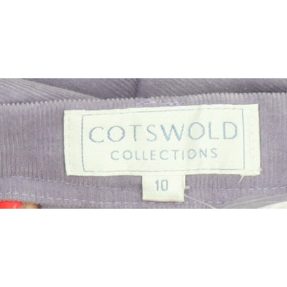 Cotswold Collections Women’s Purple Size 10 Corduroy Straight Trousers