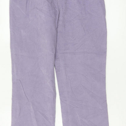 Cotswold Collections Women’s Purple Size 10 Corduroy Straight Trousers