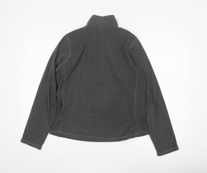 GAP Women Grey M Fleece 1/2 Zip Pullover Sweatshirt