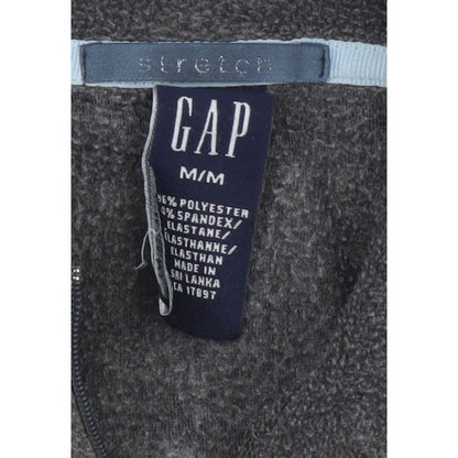 GAP Women Grey M Fleece 1/2 Zip Pullover Sweatshirt