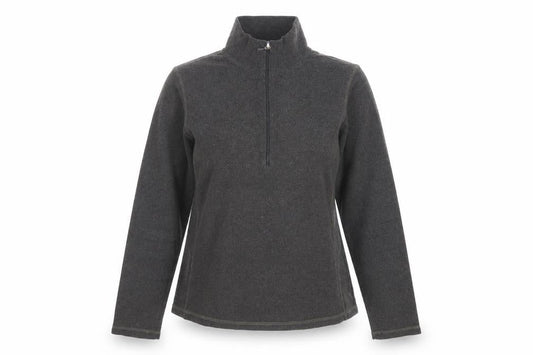 GAP Women Grey M Fleece 1/2 Zip Pullover Sweatshirt