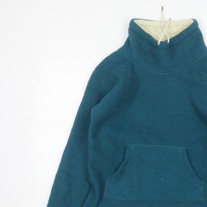 Passenger Women’s Blue S Sherpa Fleece Pullover Hoodie Lined