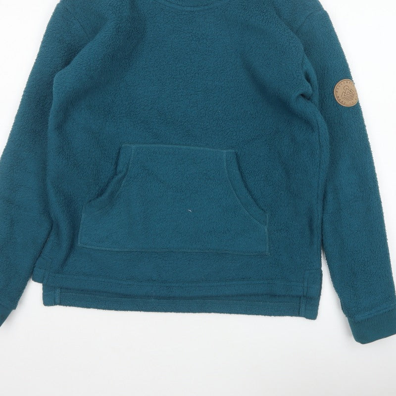 Passenger Women’s Blue S Sherpa Fleece Pullover Hoodie Lined