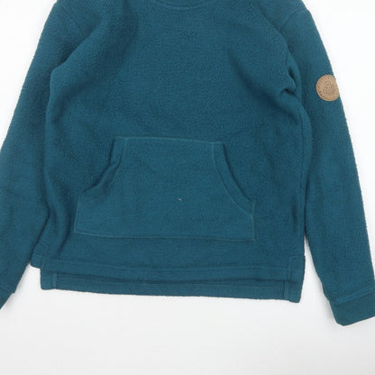Passenger Women’s Blue S Sherpa Fleece Pullover Hoodie Lined