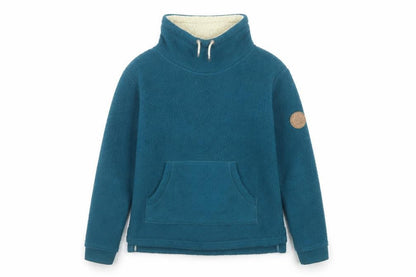Passenger Women’s Blue S Sherpa Fleece Pullover Hoodie Lined