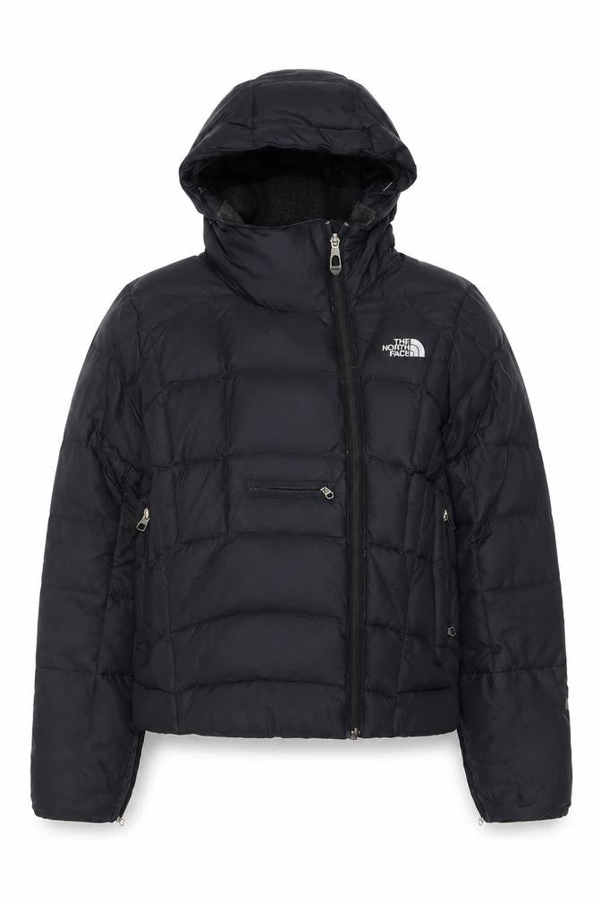 The North Face Women’s Black S Hooded Puffer Jacket Logo