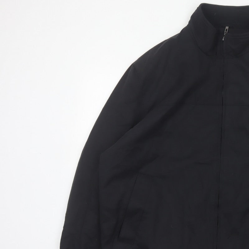 Bosideng Men’s Black XL Bomber Jacket Full Zip Stand Collar