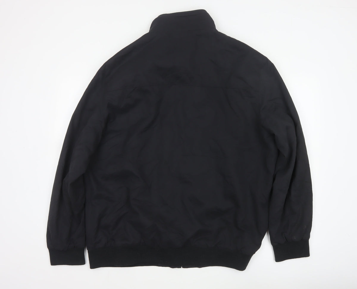 Bosideng Men’s Black XL Bomber Jacket Full Zip Stand Collar