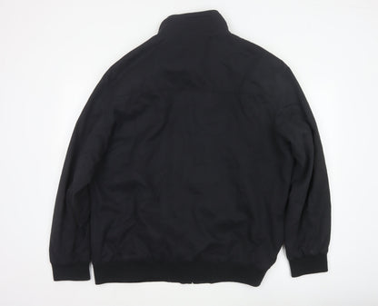 Bosideng Men’s Black XL Bomber Jacket Full Zip Stand Collar